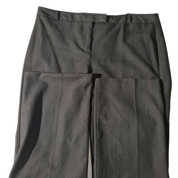 Charter Club Grey Black Herringbone Pockets Belt Loops Tummy Control Pants Size - Picture 5 of 9